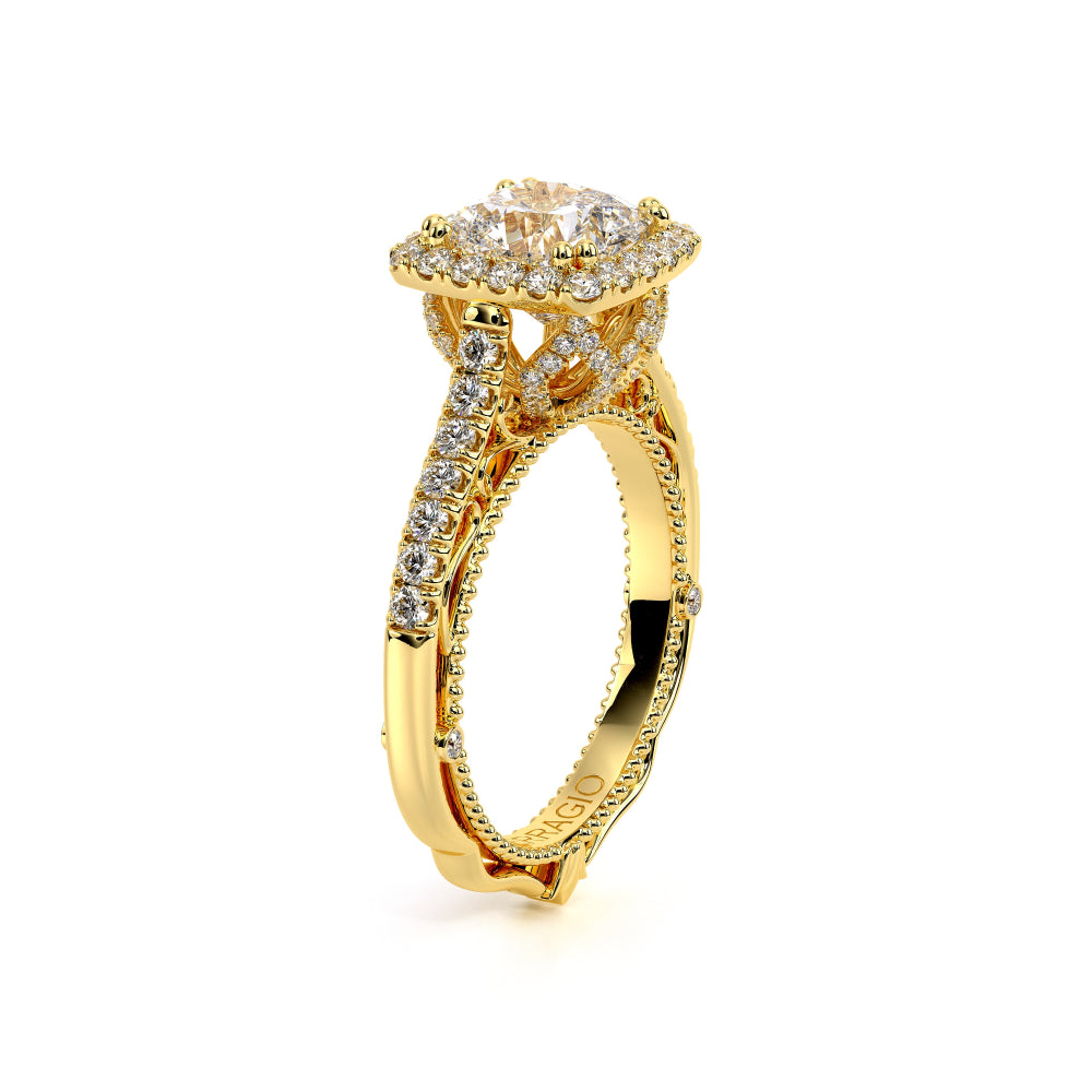 Venetian-5061cu-14k Yellow Gold Cushion