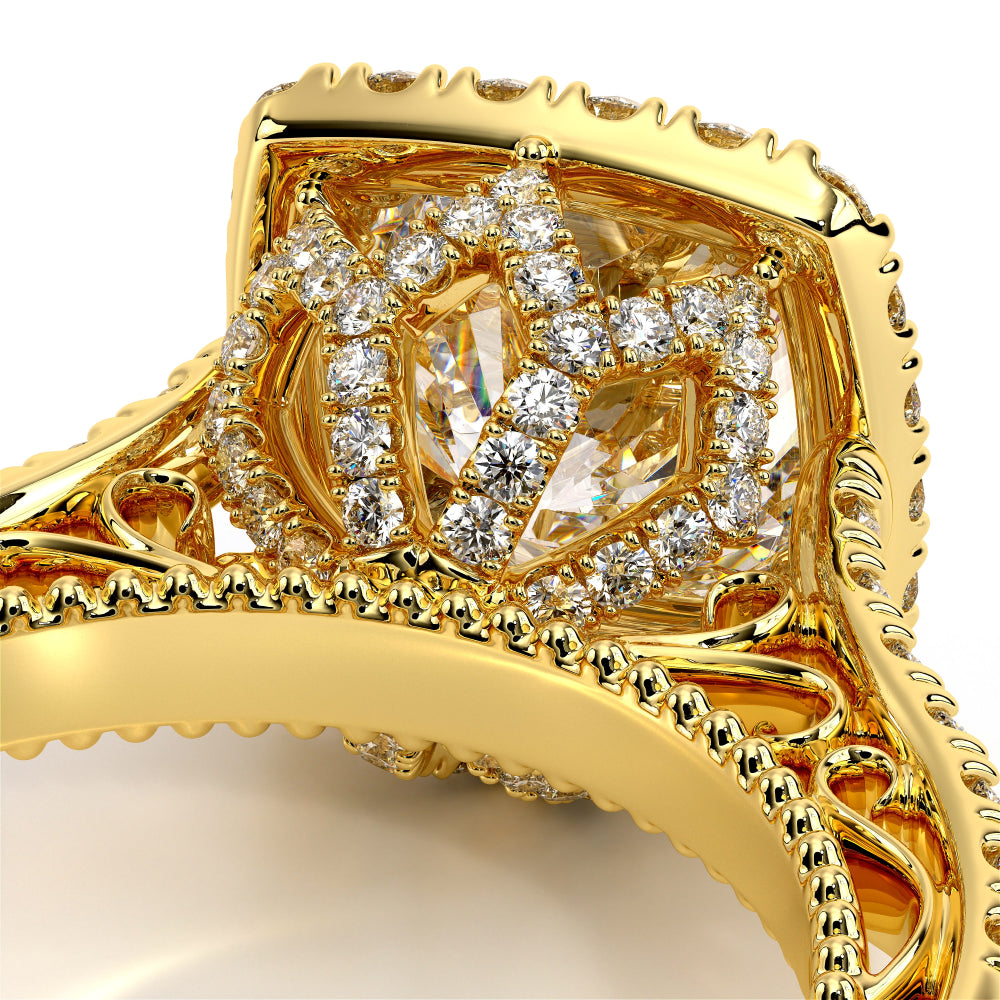 Venetian-5061cu-14k Yellow Gold Cushion