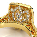 Venetian-5061cu-18k Yellow Gold Cushion