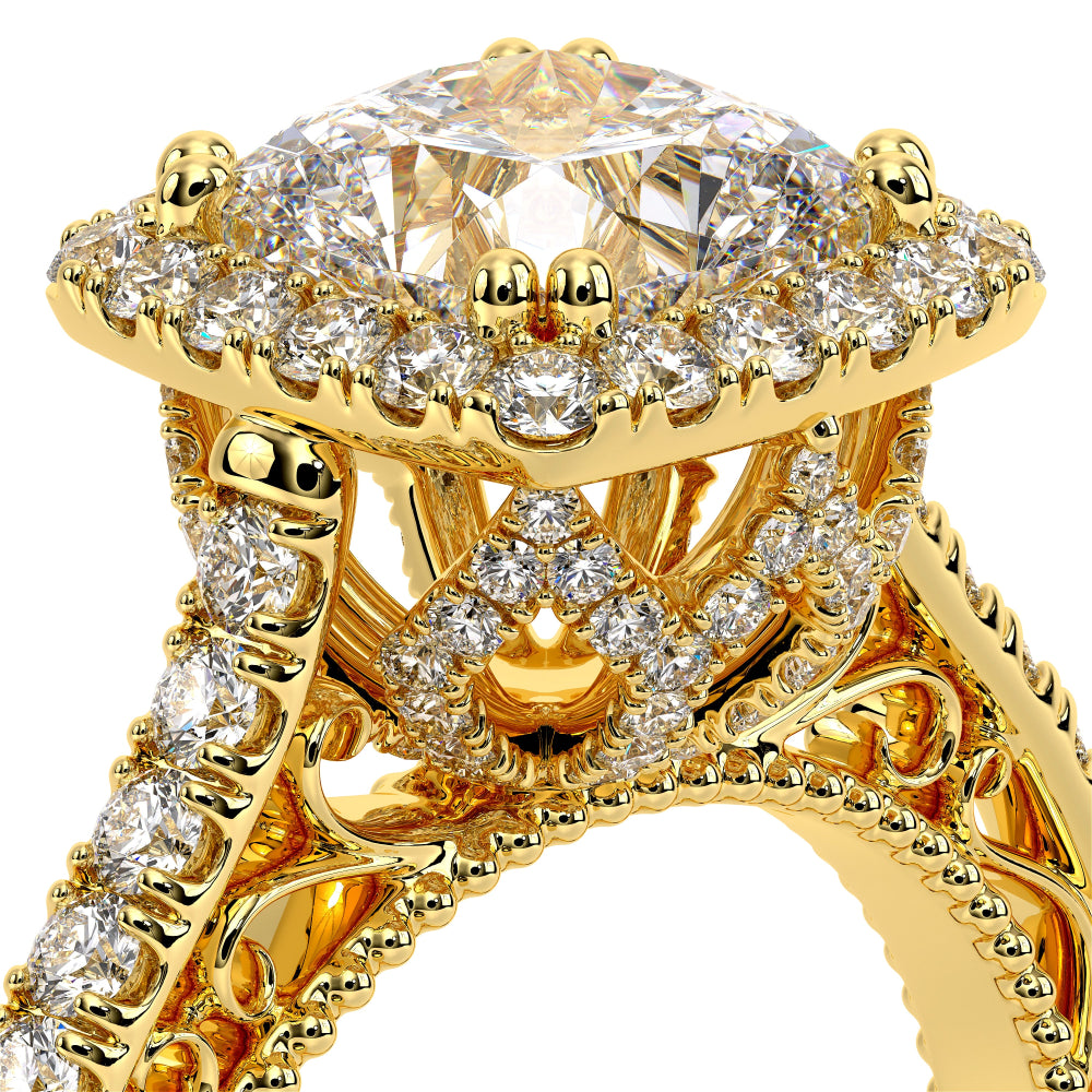 Venetian-5061cu-14k Yellow Gold Cushion