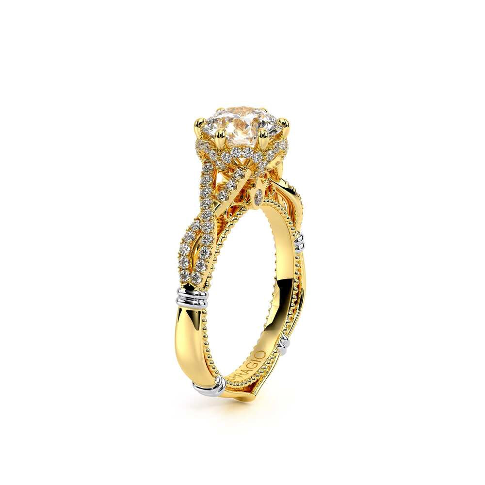 Parisian-153r-14k Yellow Gold Round