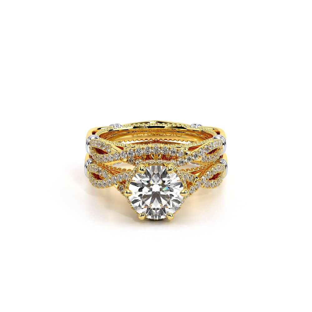 Parisian-153r-14k Yellow Gold Round