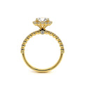 Renaissance-954CU18-18K Yellow Gold Cushion