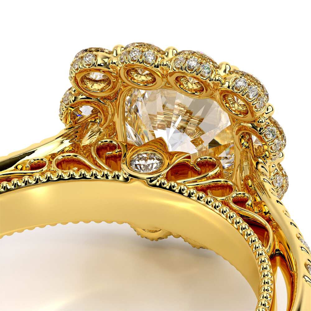 Venetian-5080cu-14k Yellow Gold Cushion