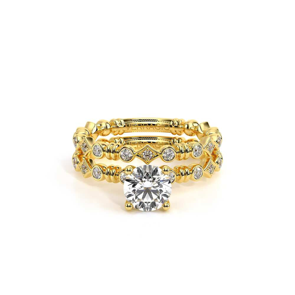 Renaissance-973-R-14k Yellow Gold Round
