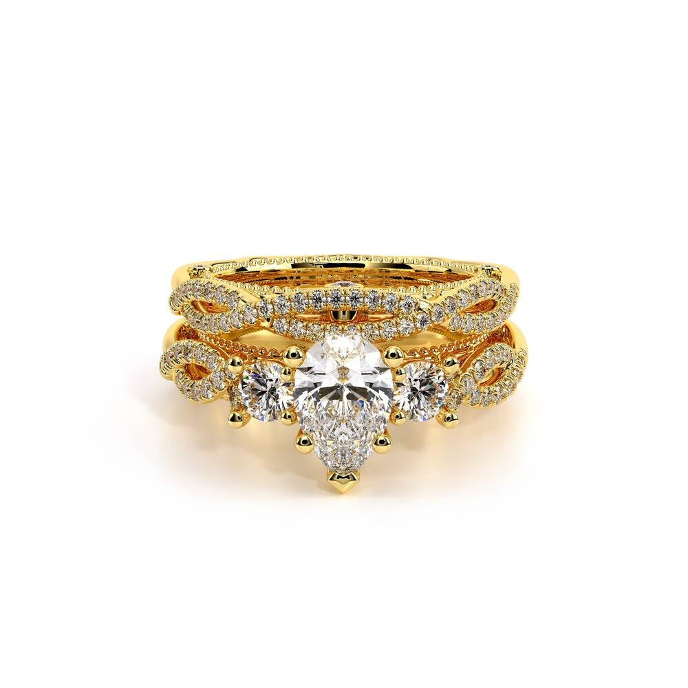Venetian-5013pear-18k Yellow Gold Pear
