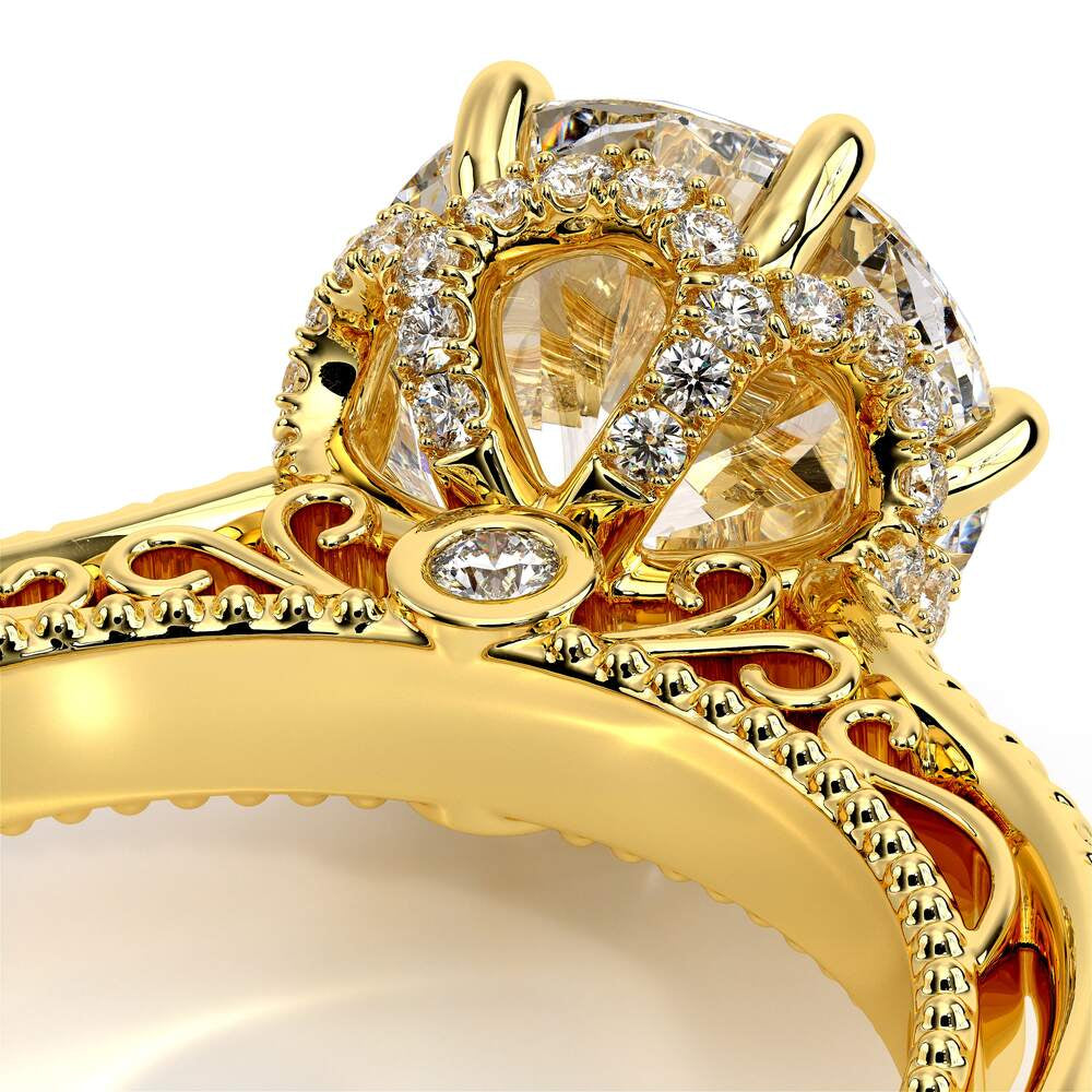 Venetian-5052r-14k Yellow Gold Round