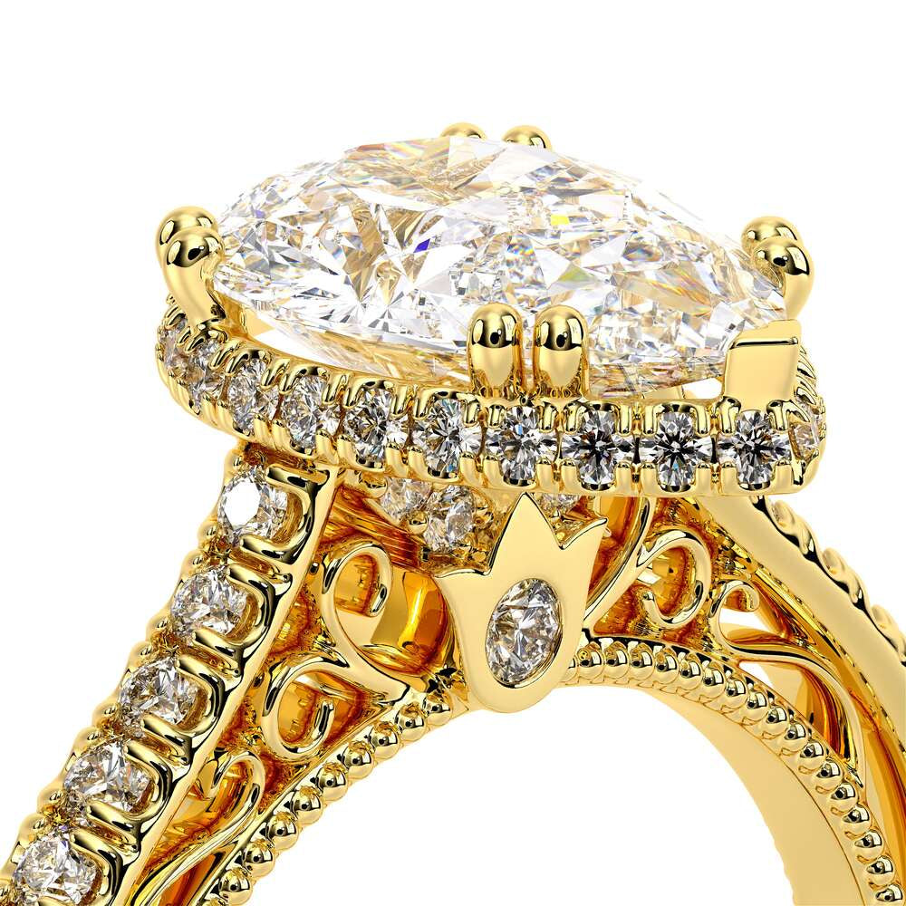 Venetian-5081-18k Yellow Gold Pear