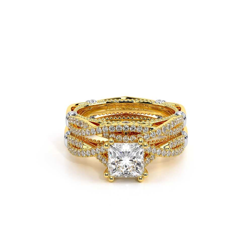 Parisian-105p-14k Yellow Gold Princess