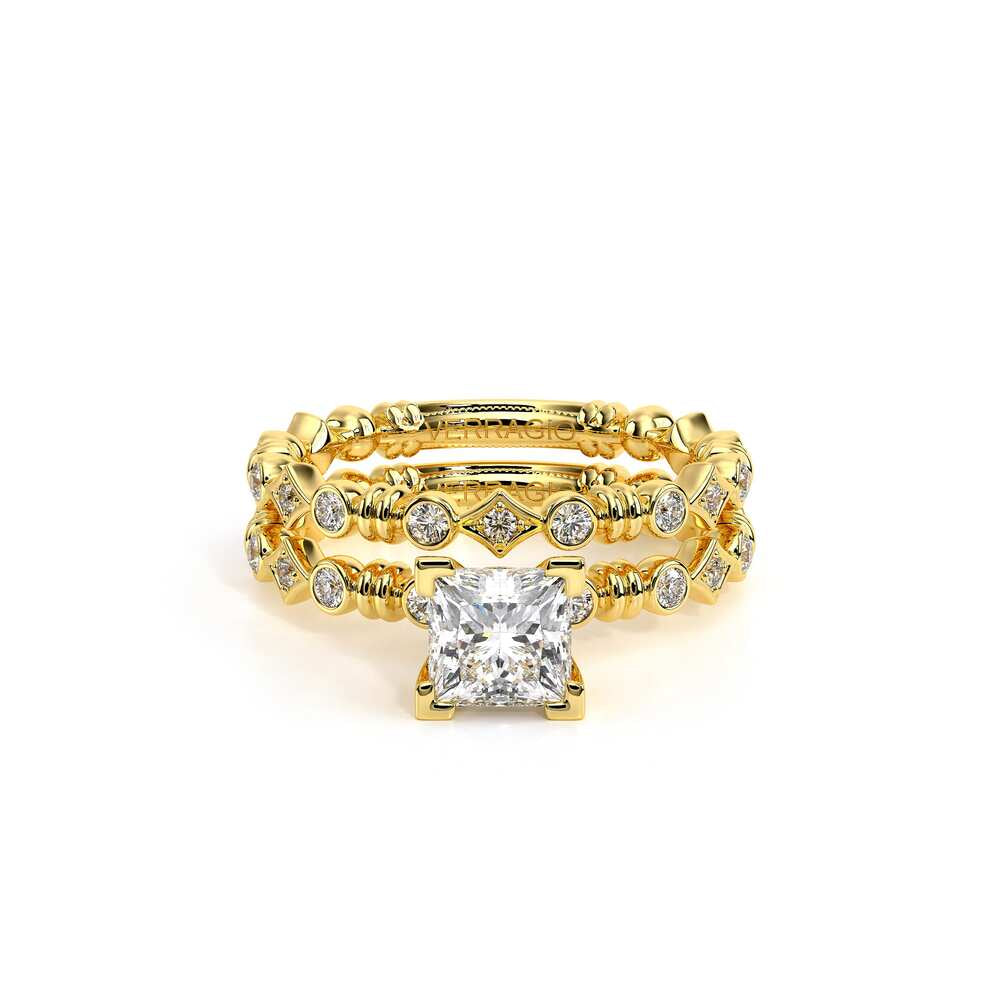Renaissance-973-P-14k Yellow Gold Princess