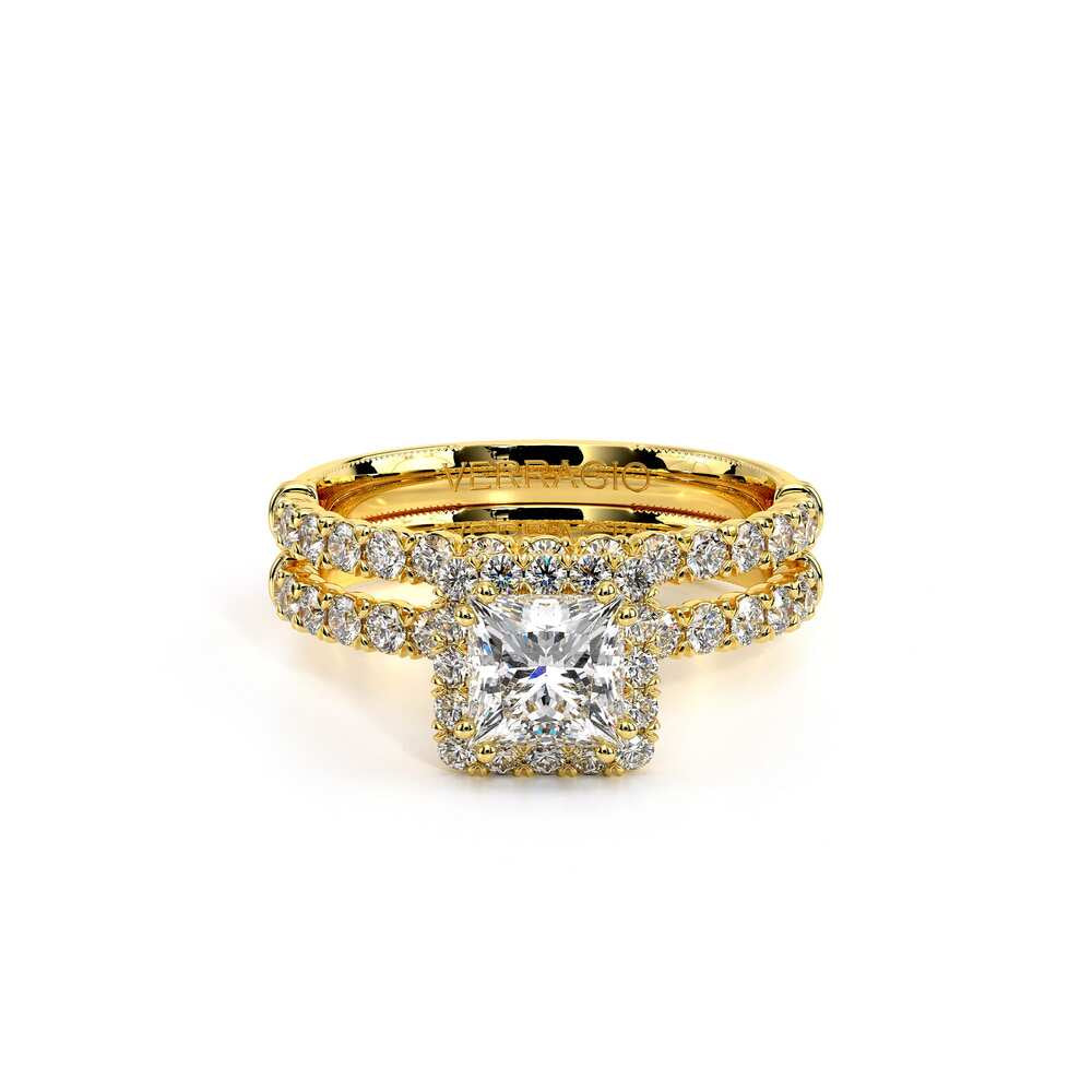 Renaissance-954P18-18K Yellow Gold Princess