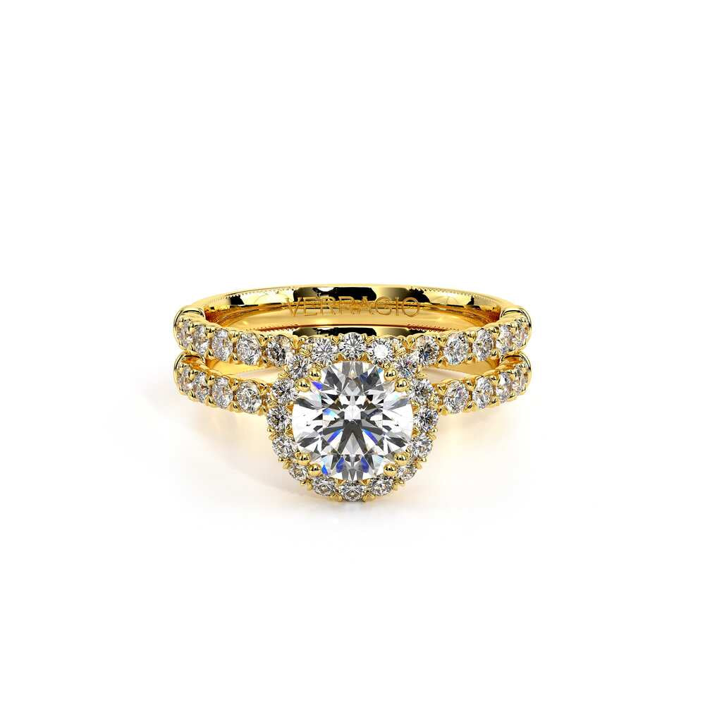 Renaissance-954R18-18K Yellow Gold Round