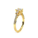Renaissance-956P15-18K Yellow Gold Princess