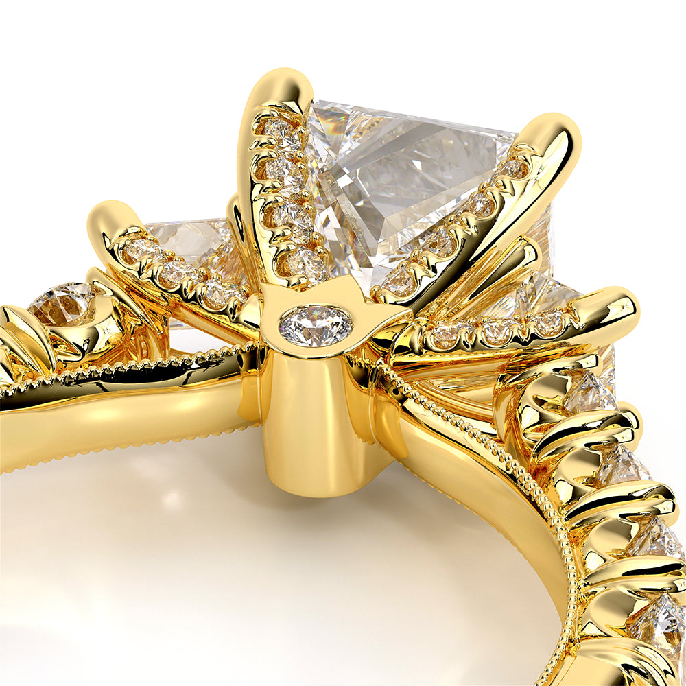 Renaissance-958P27-14K Yellow Gold Princess
