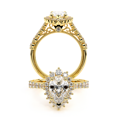 Verragio Halo Pear Engagement Ring