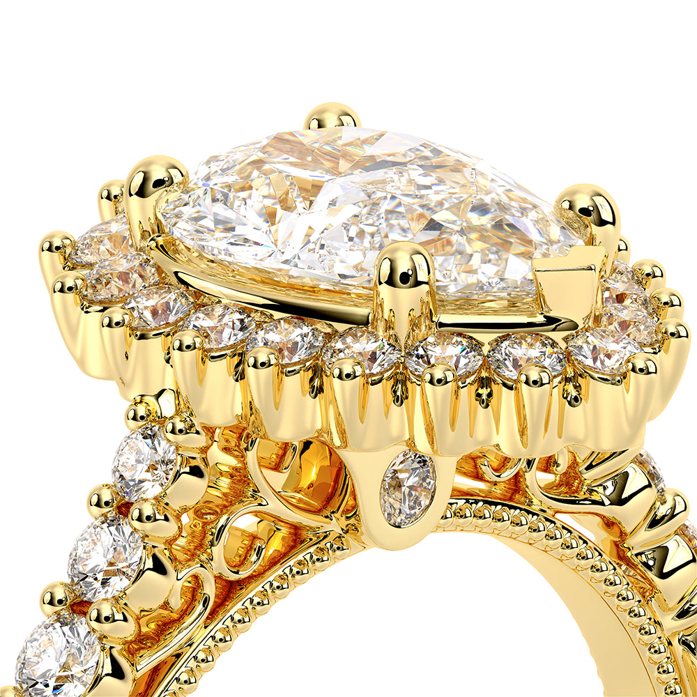 Venetian-5084pear-18k Yellow Gold Pear