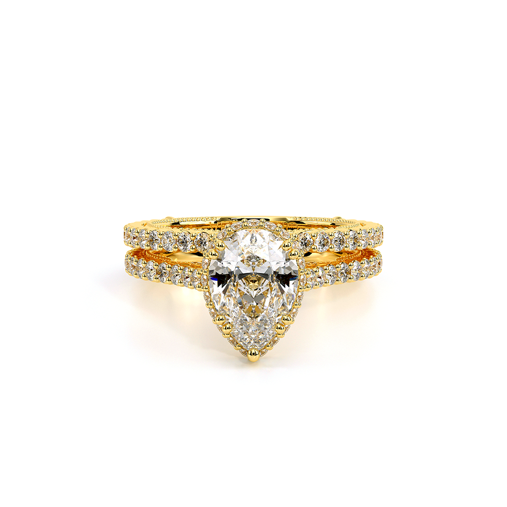 Verragio Halo Pear Engagement Ring