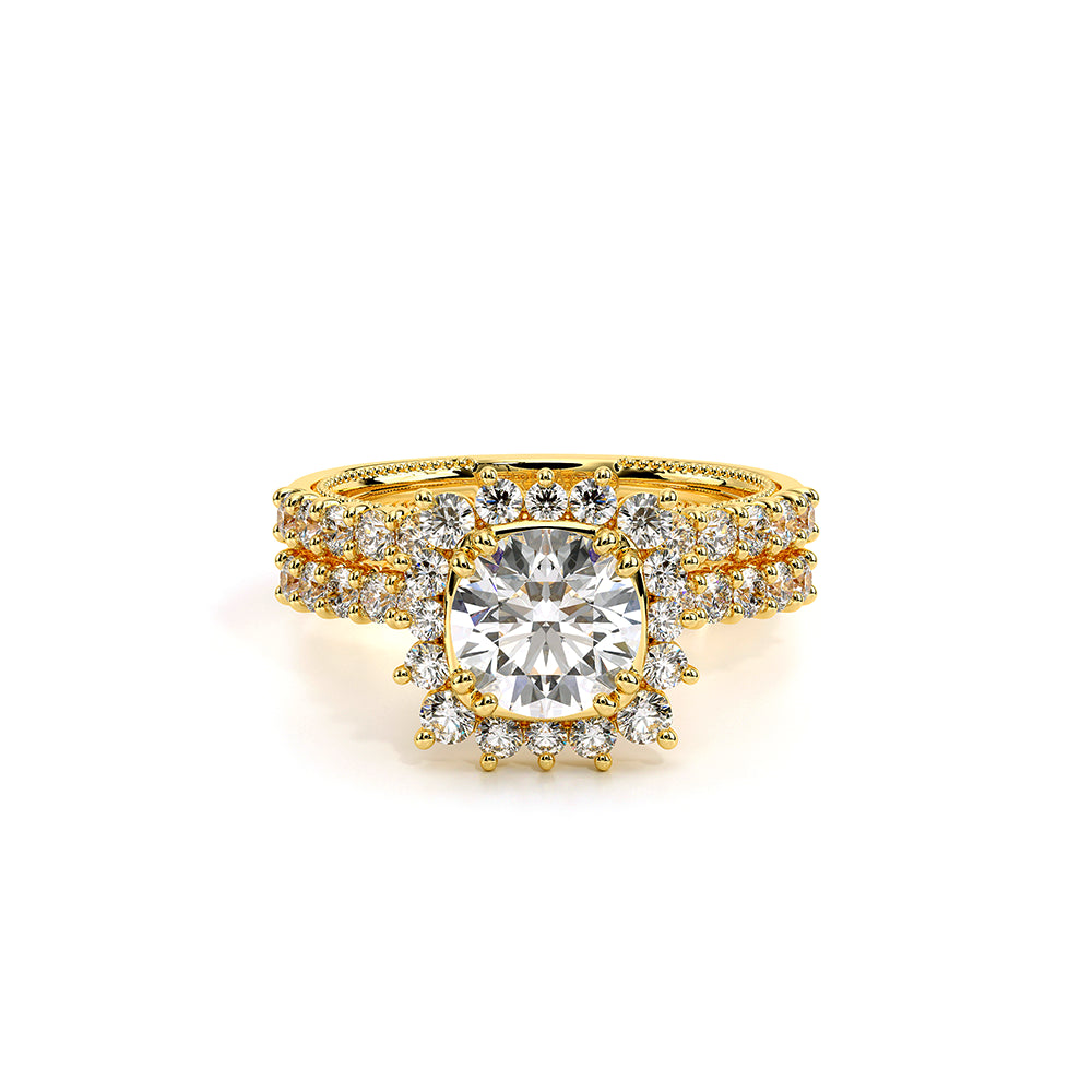 Renaissance-986CU-14K Yellow Gold Cushion