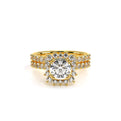 Renaissance-986CU-18K Yellow Gold Cushion