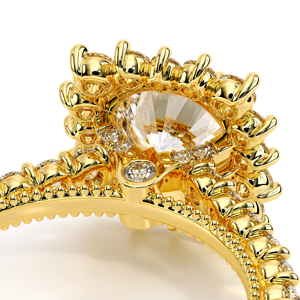 Renaissance-986CU-14K Yellow Gold Cushion