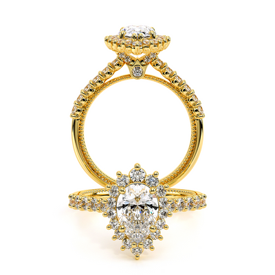 Verragio Halo Pear Engagement Ring