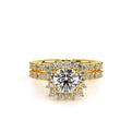 Renaissance-986W-18K Yellow Gold Pear