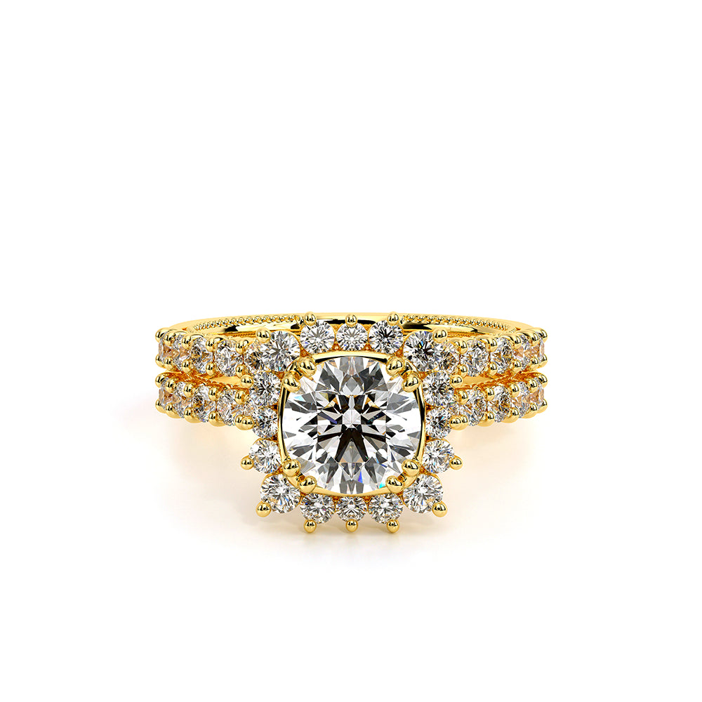 Renaissance-986W-18K Yellow Gold Pear