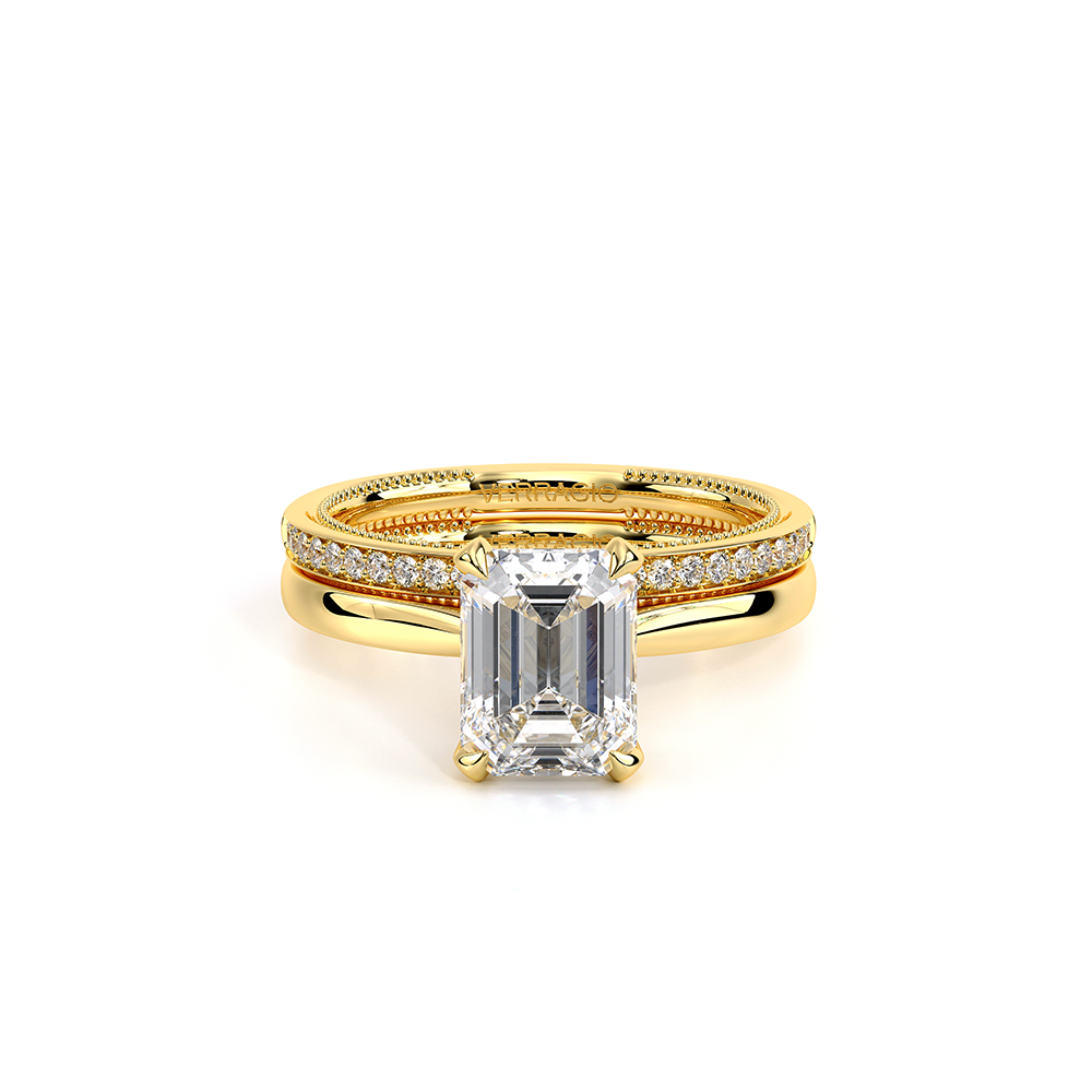 Verragio Solitaire Emerald Engagement Ring