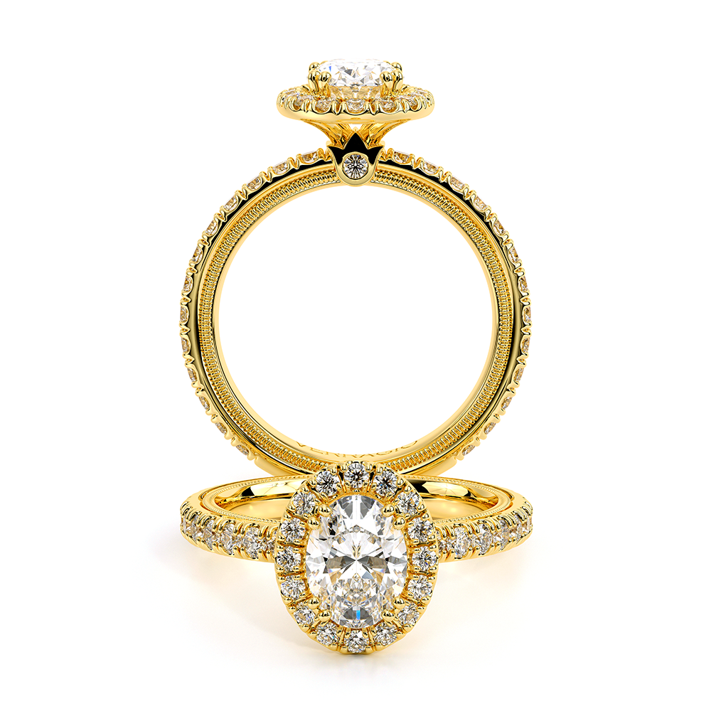 Verragio Pave Oval Engagement Ring