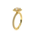 Tradition-120hcu-18k Yellow Gold Cushion