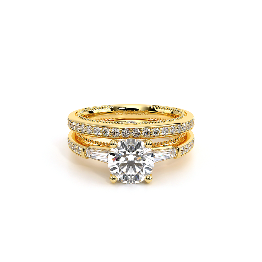 Verragio Three-Stone Round Engagement Ring