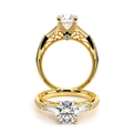 Verragio Three-Stone Round Engagement Ring