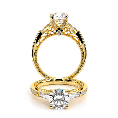 Verragio Three-Stone Round Engagement Ring