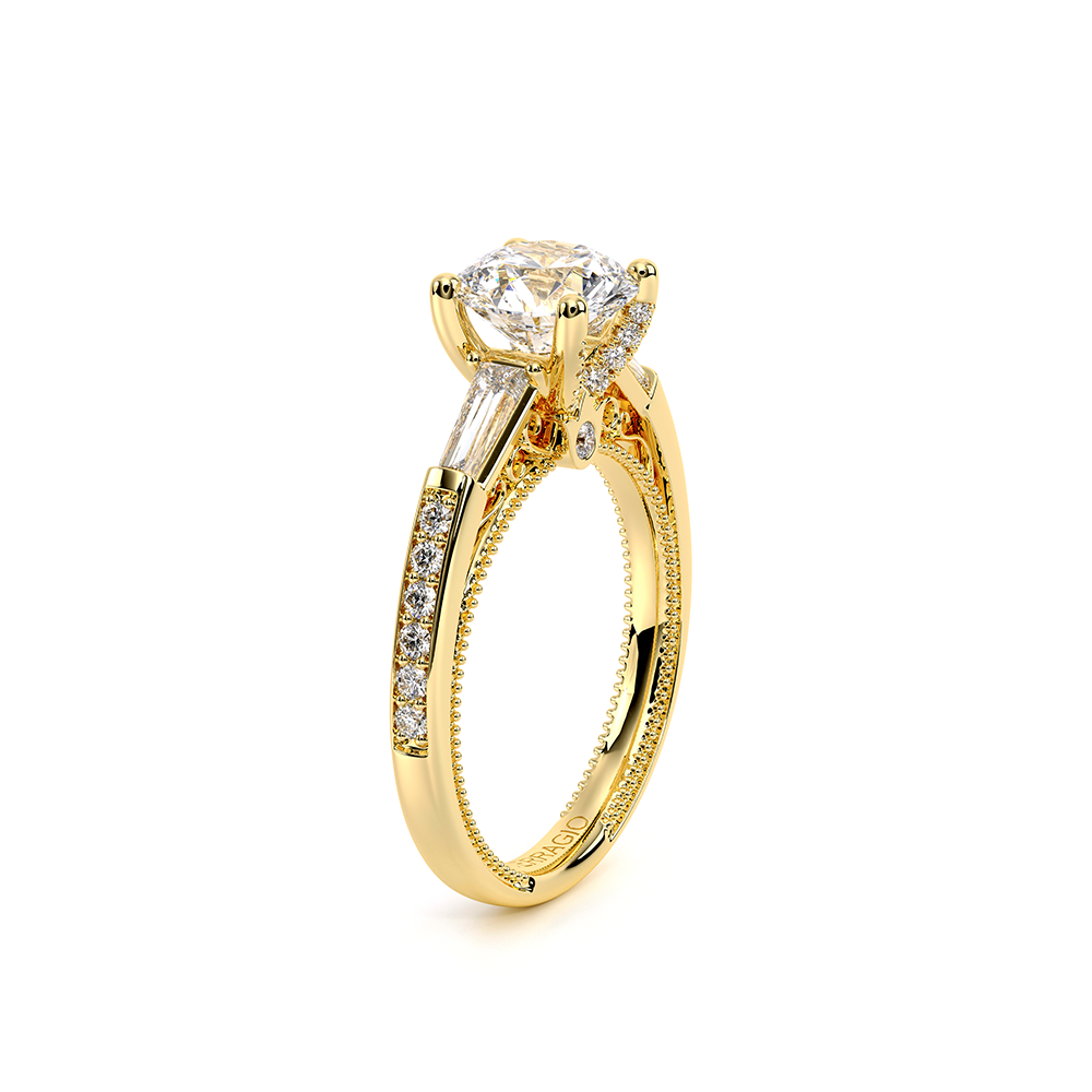 Verragio Three-Stone Round Engagement Ring