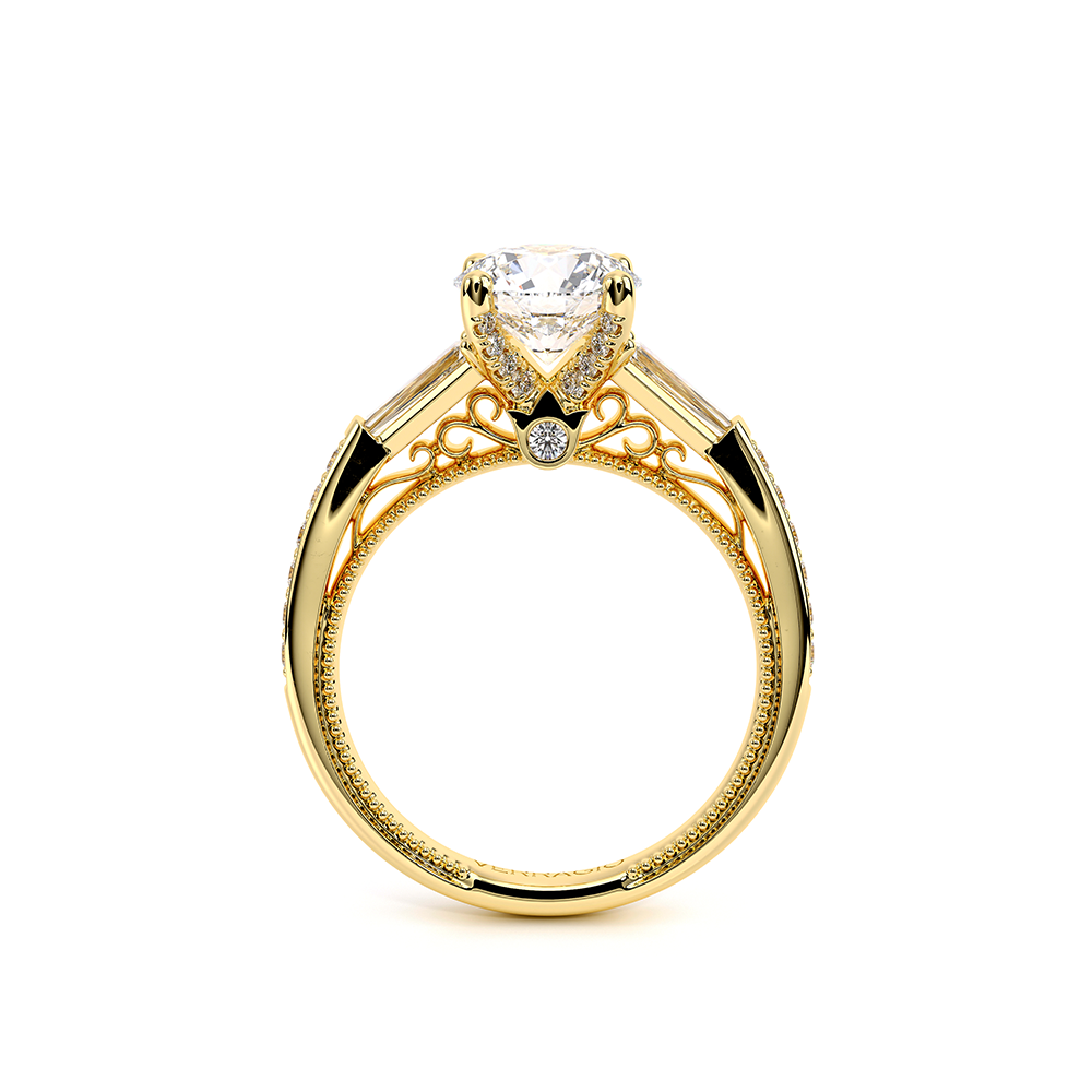 Verragio Three-Stone Round Engagement Ring