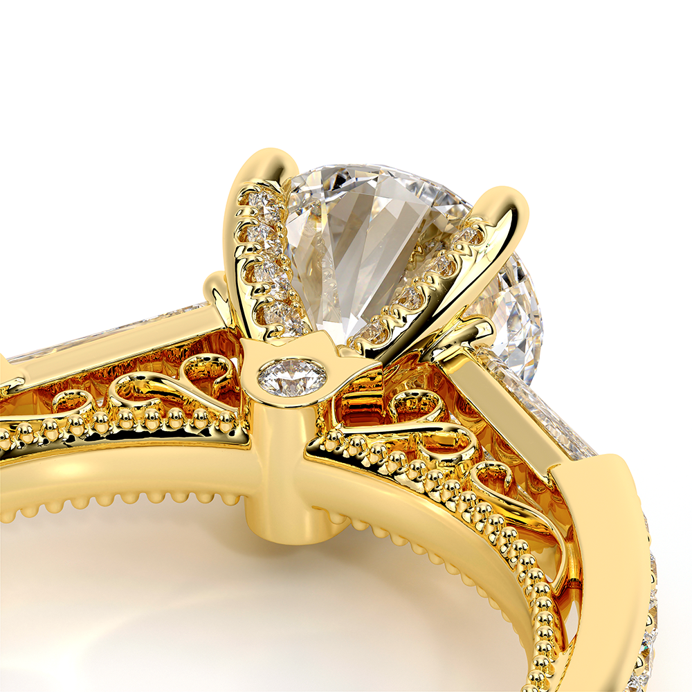 Verragio Three-Stone Round Engagement Ring