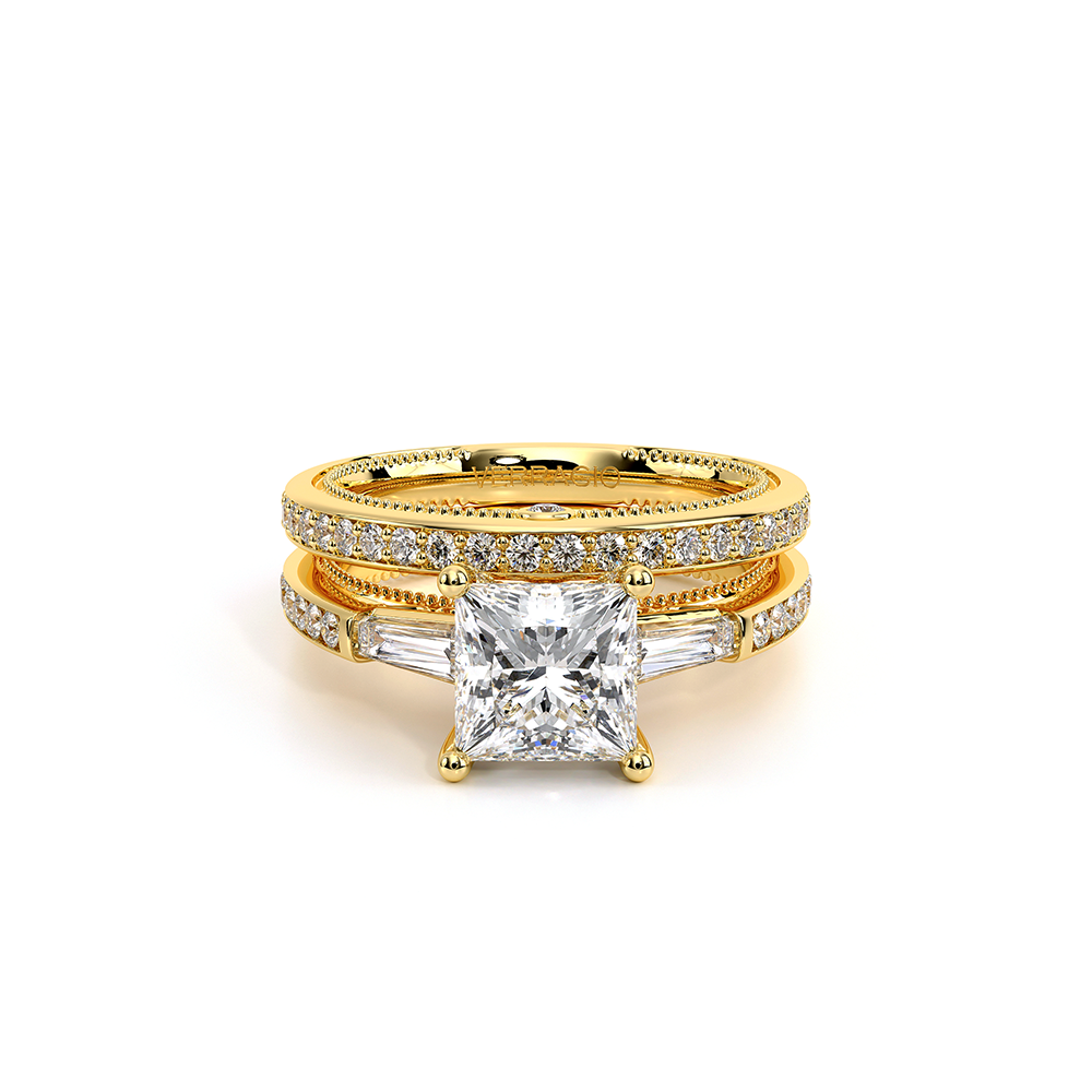Verragio Three-Stone Princess Engagement Ring