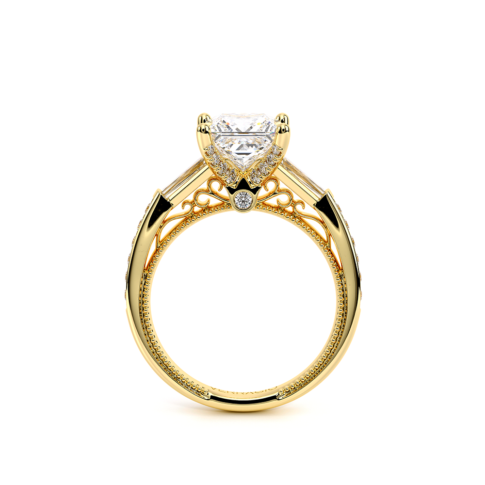 Verragio Three-Stone Princess Engagement Ring