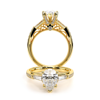 Verragio Three-Stone Pear Engagement Ring