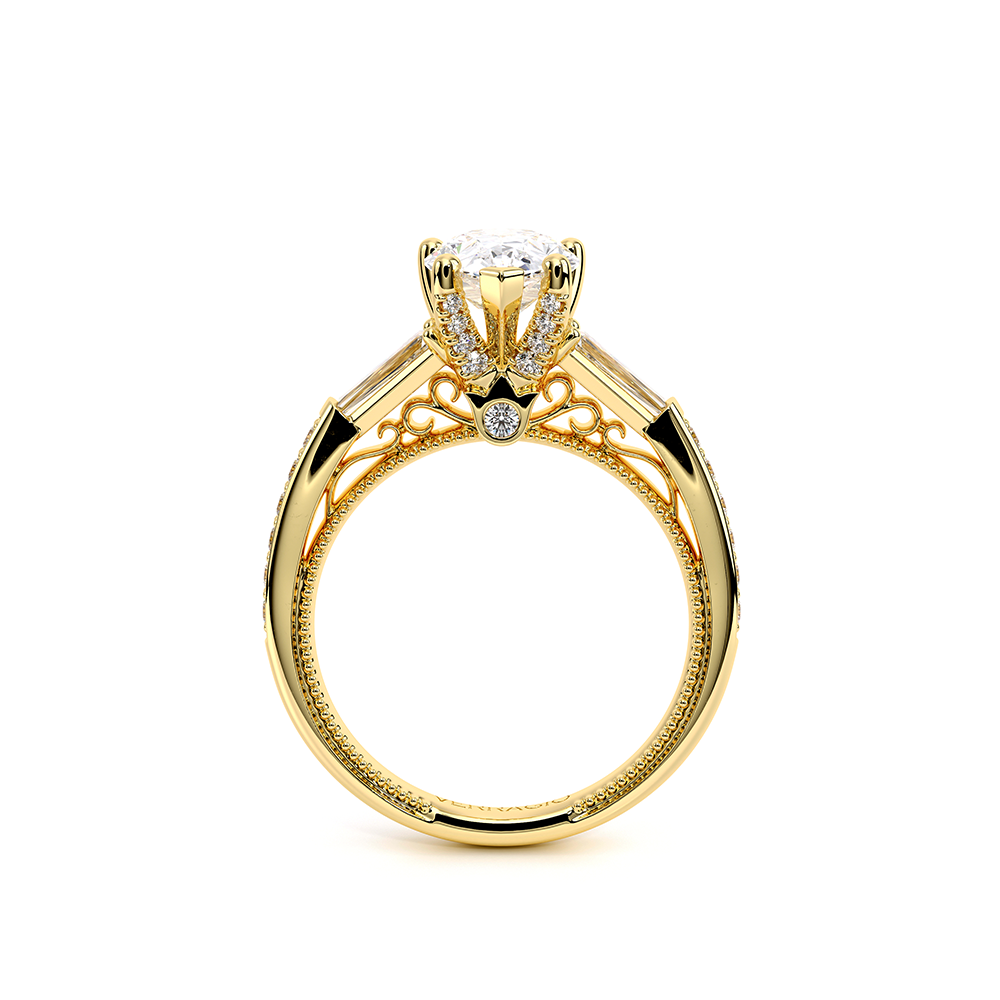 Verragio Three-Stone Pear Engagement Ring