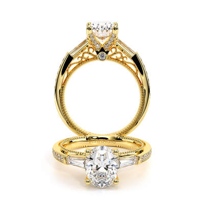 Verragio Three-Stone Oval Engagement Ring