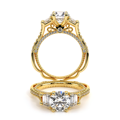 Verragio Three-Stone Round Engagement Ring