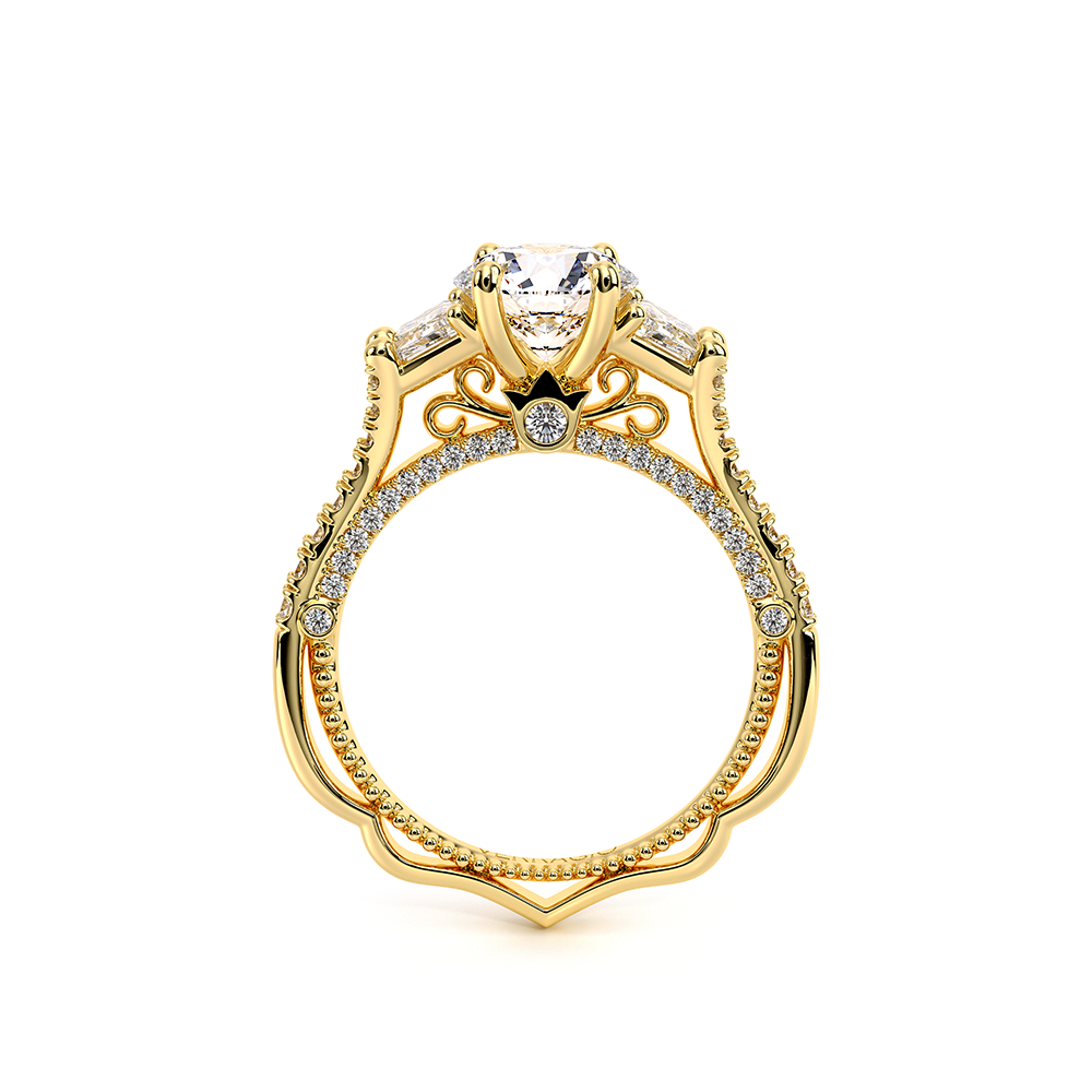 Verragio Three-Stone Round Engagement Ring