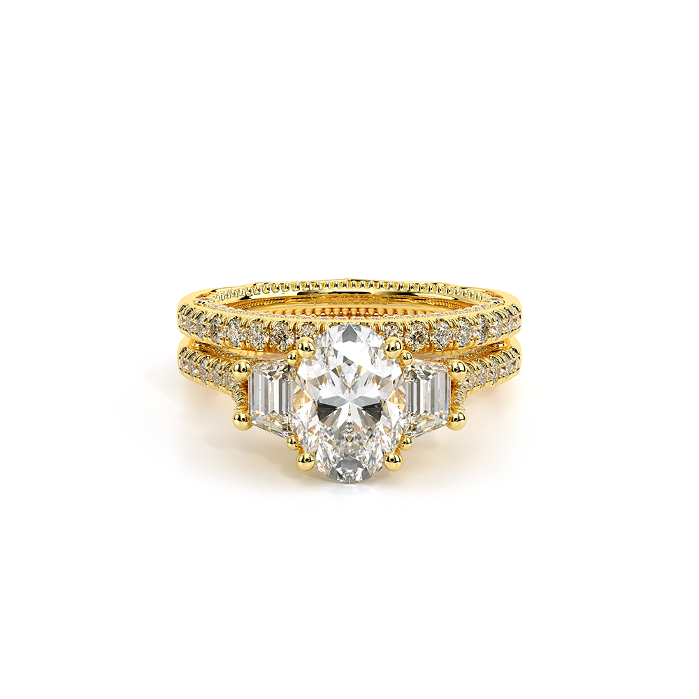 Verragio Three-Stone Oval Engagement Ring