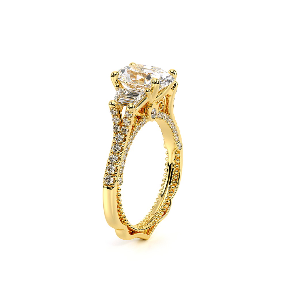Verragio Three-Stone Oval Engagement Ring
