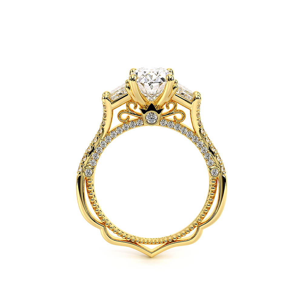 Verragio Three-Stone Oval Engagement Ring