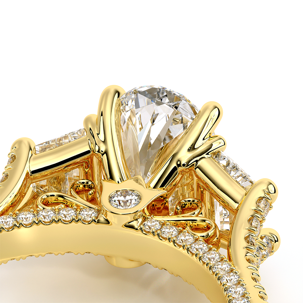 Verragio Three-Stone Oval Engagement Ring
