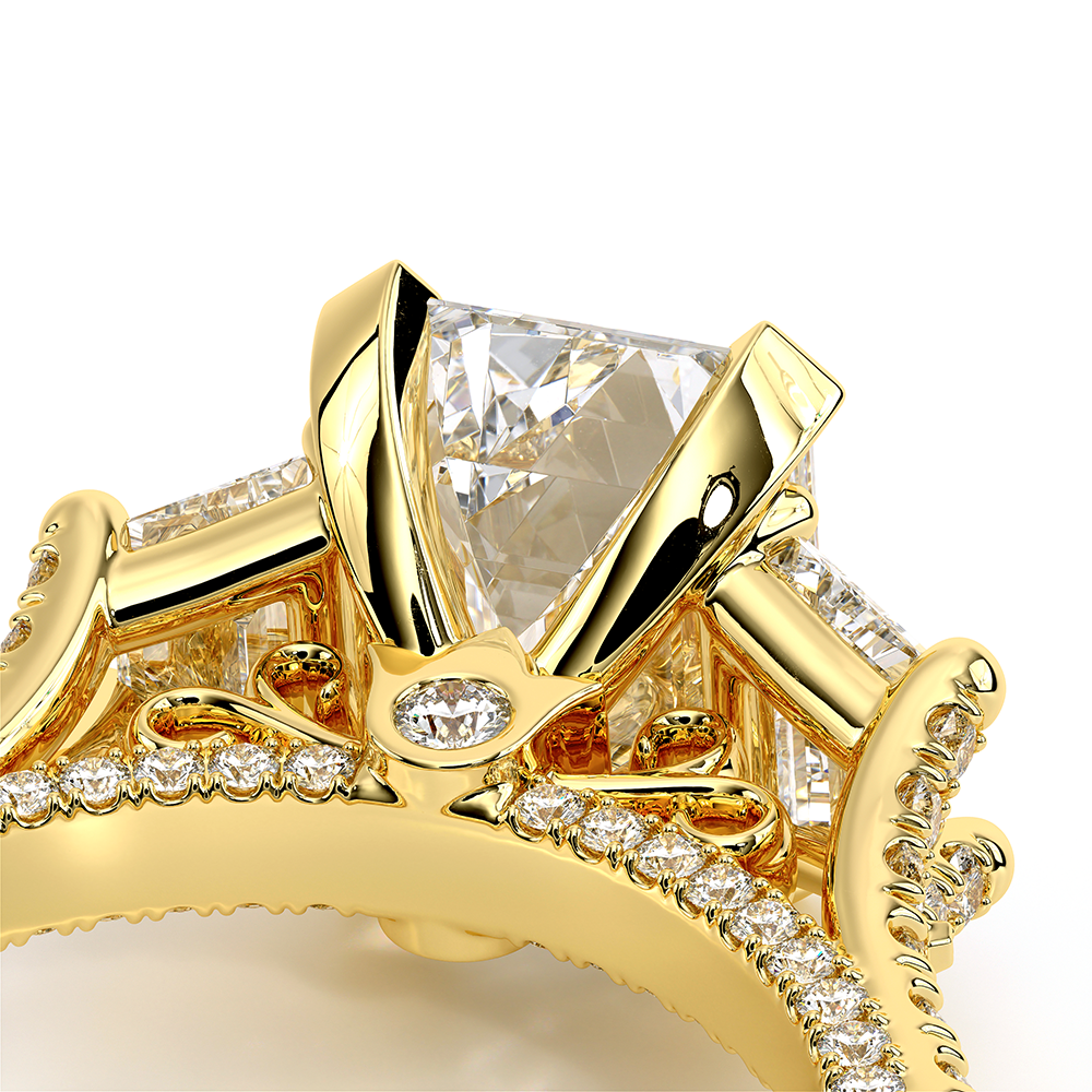 Verragio Three-Stone Emerald Engagement Ring