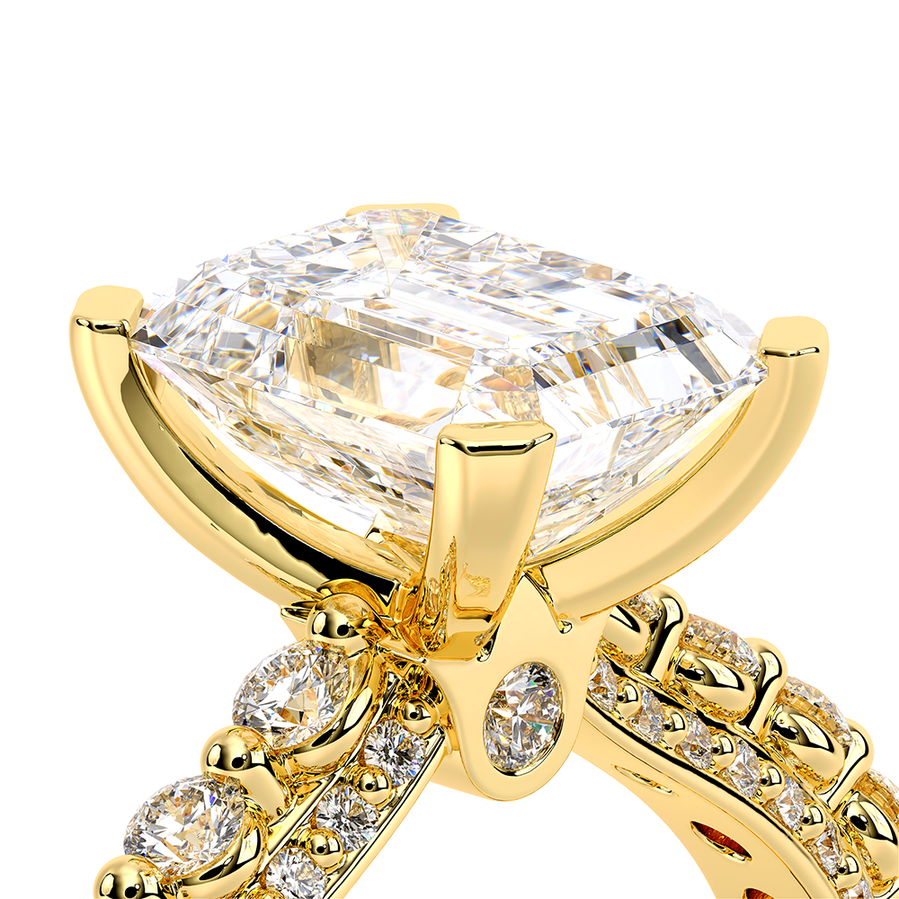 Verragio Pave Emerald Engagement Ring