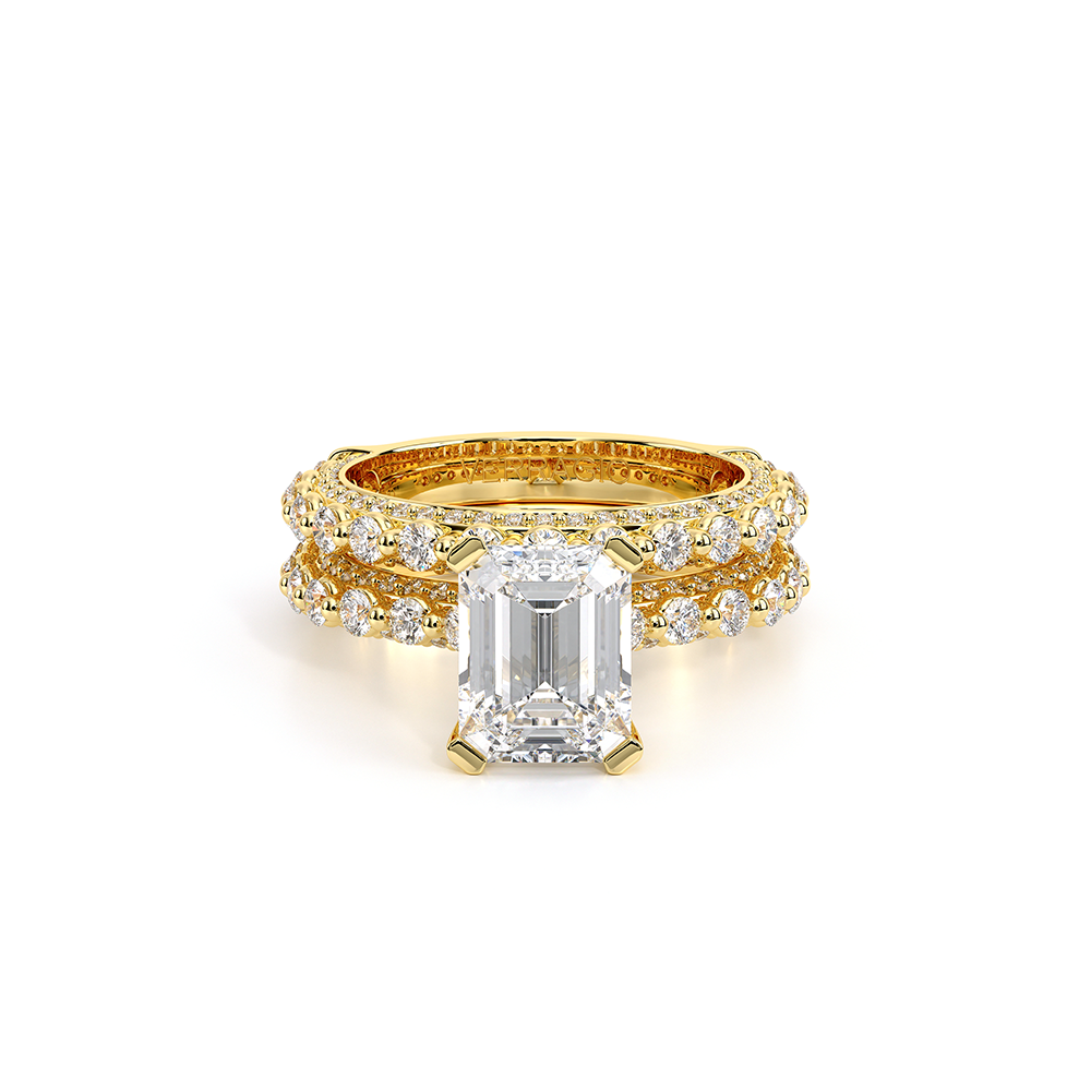 Verragio Pave Emerald Engagement Ring